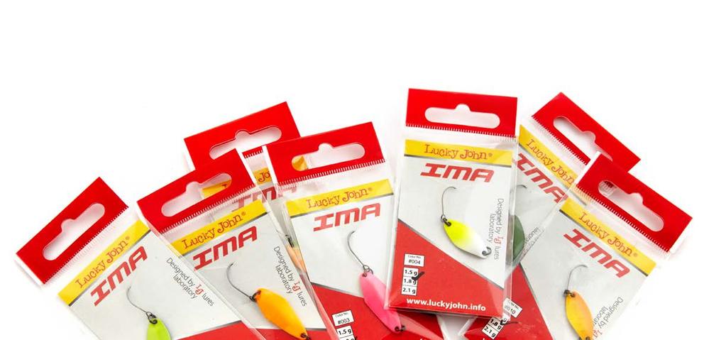 24 PRO SERIES SPOON-BAITS IMA The IMA spoon-bait has the shape of a stretched rhombus with indent surface.