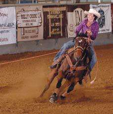 Holly Benton of Ocheydan, Iowa ropes in AQHA Amateur competition on Par Leo Doc. Expression.