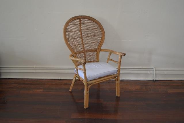 00 (Qty 12) white victoria cane chair H 1000mm W 630mm $45.