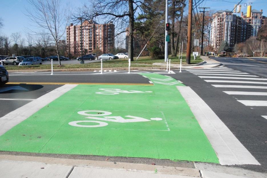 Intersections Bike boxes Montgomery County already has one of