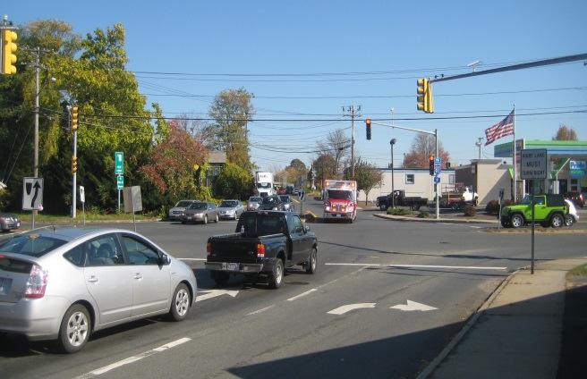 A similar situation occurs with Damon Road westbound protected right-turns.