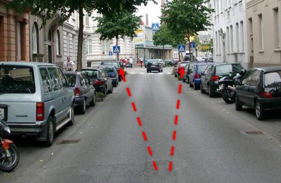 although they often are black spots of urban main roads.