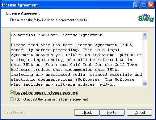 2: When the Welcome screen comes up, hit Next 3: Click the I Accept The Terms In The License