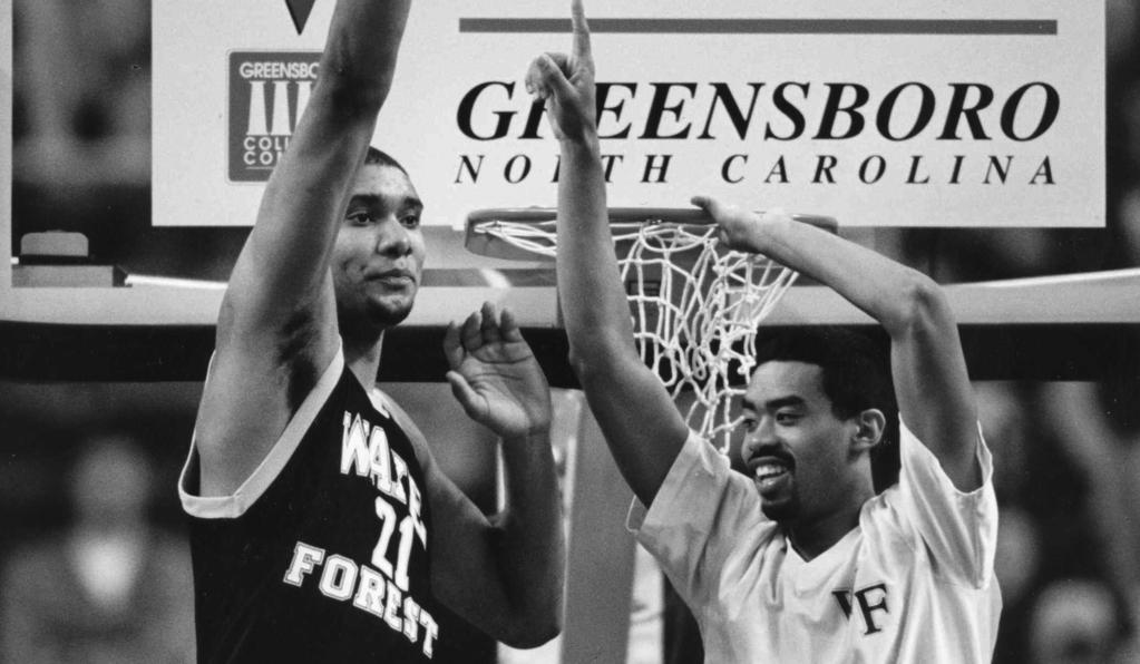 1996 CHAMPIONS wake forest basketball Fans in the Greensboro Coliseum must have felt a touch of deja vu as they sat in their seats during the final minute of the 1996 Tournament championship game
