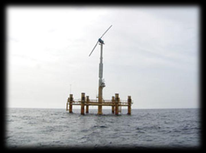Figure 7 - A prototype of the floating wind turbine developed by Blue H Technologies. 2.4.