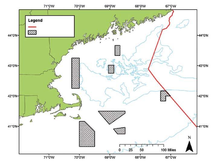 Northeast Habitat Protection Seven small management areas have been set aside by the New England Fishery Management Council to protect Essential Fish Habitat (EFH) from the effects of trawls and