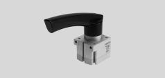 Hand lever valves, VHER-H-B43, non-reversible, metal lever Technical data VHER-H-B43 -M- Flow rate 600 3800 l/min -L- Pressure 0.