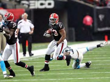 RB MICHAEL TURNER GROUND GAME RB Michael Turner has provided RUSHING TDs 2008-11 the Falcons with a reliable scoring option in his four seasons Adrian Peterson 47 Player TDs with the team.