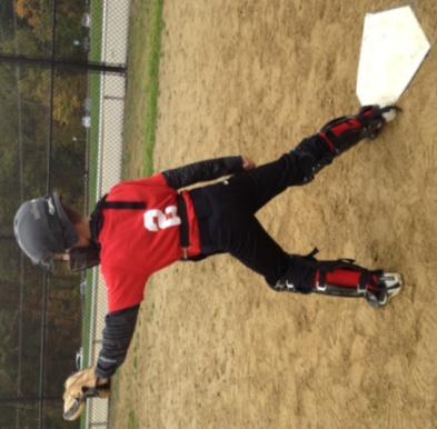Minors: Catching A.) Positioning: Body and Glove Body far enough back so the bat will not hit any part of the catcher.