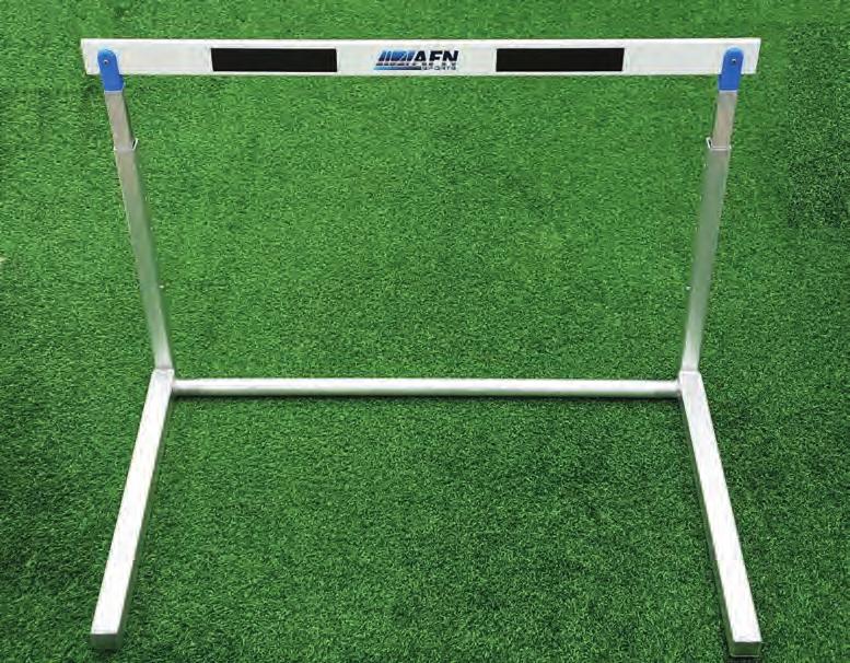 Training Hurdle The training hurdle is made from high grade aluminium profiles. The base profiles measure a cross section of 50x50x3 mm.