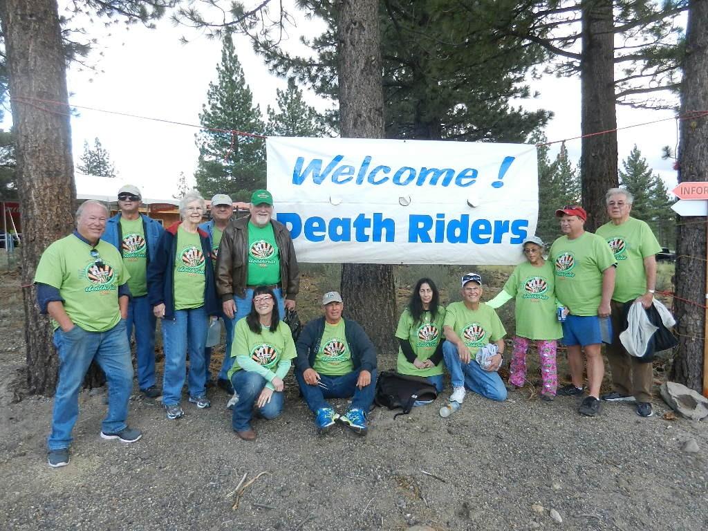 2015 Death Ride Fundraiser The volunteers were (standing) Dan Etcheto, Gary