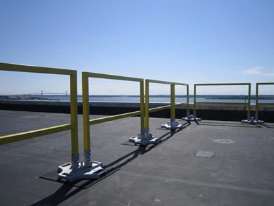 Guard Rails Guardrail systems can be used on flat