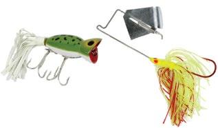 If you use a single tackle configuration, the total length from the first hook to the last hook must be 9 inches or less.