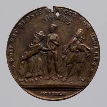 5955/1914B Satirical medal anonymous medallist, 1744