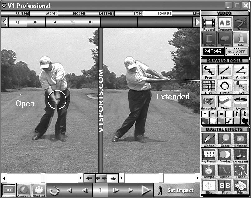 Keep the left hand bulged at impact, limit the body movement in the swing. Video Drills to Watch: Short impact zone punch shot drill, Extension drill, Swoosh drill, Stretch and reach drill.