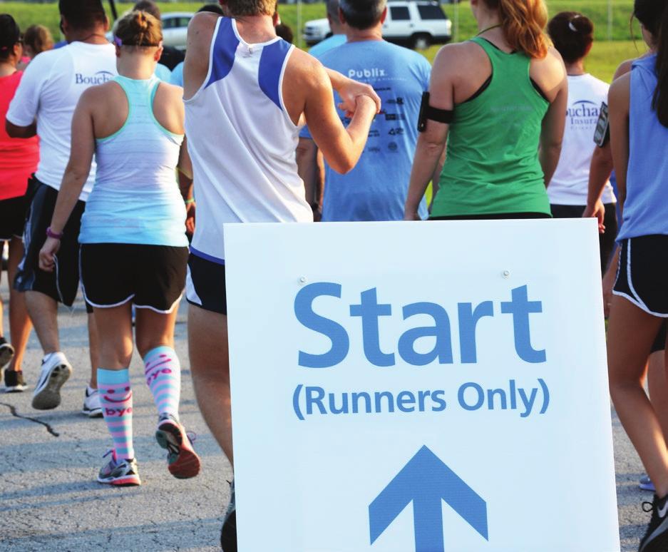 Stand with a smile at runner s entrance. 2. Participants will be allowed out to the starting line at 7:20 a.m. Race starts at 8:00 a.m. 3.