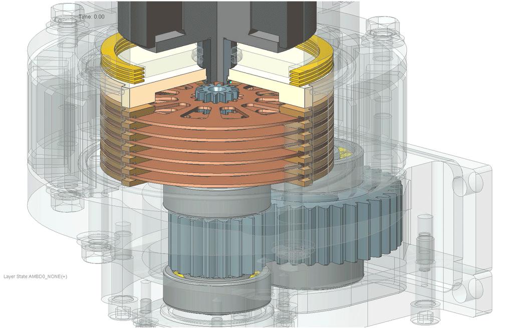 ADIM Active Recoil Brake Solenoid Solenoid Armature Stators (7) Spring Rotors (6) Brake Shaft Pressure Plate Interface gear