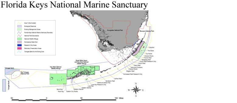 30 There are currently several sanctuary preservation areas and ecological reserves within the Florida Keys National Marine Sanctuary (FKNMS) intended to preserve discrete, biologically important