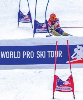 Under brilliant sunshine at the Colorado resort near Aspen, Michael Ankeny finished third for the third straight WPST race.