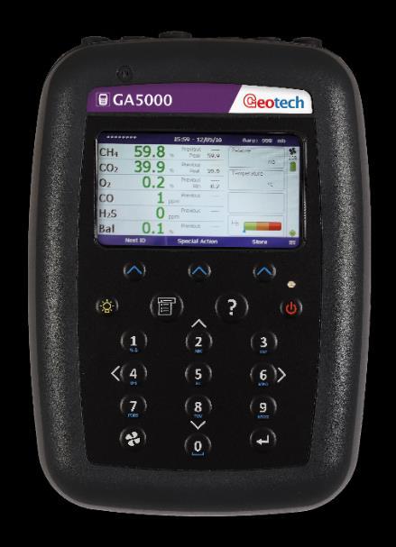 Page 14 of 126 THE GA5000 GAS ANALYSER The GA5000 GA5000 gas analyser The GA5000 gas analyser is designed to monitor landfill gas extraction systems and is designed to meet all current demands for