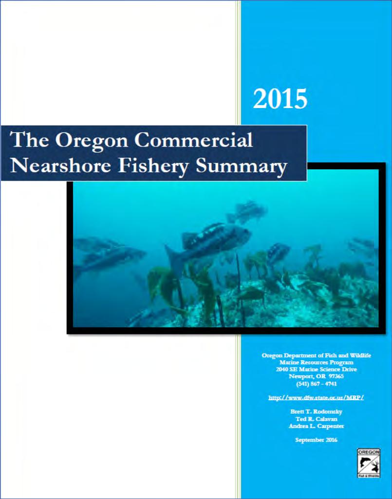 2015 Commercial Nearshore Logbook Report