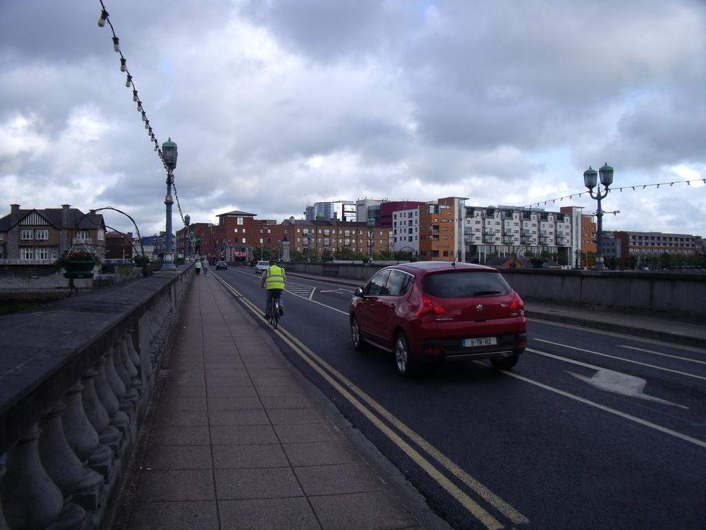It is possible that there are a small number of large employers away from the city centre (e.g. at University of Limerick) where relatively large numbers of people cycle to work.