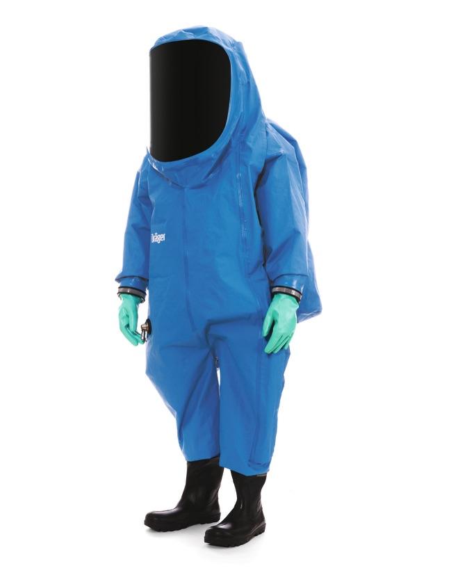 Dräger CPS 7900 Gas-Tight Suit Tailor-made for use under extreme conditions: The gas-tight Dräger CPS 7900 provides excellent protection against industrial chemicals, biological agents, and other