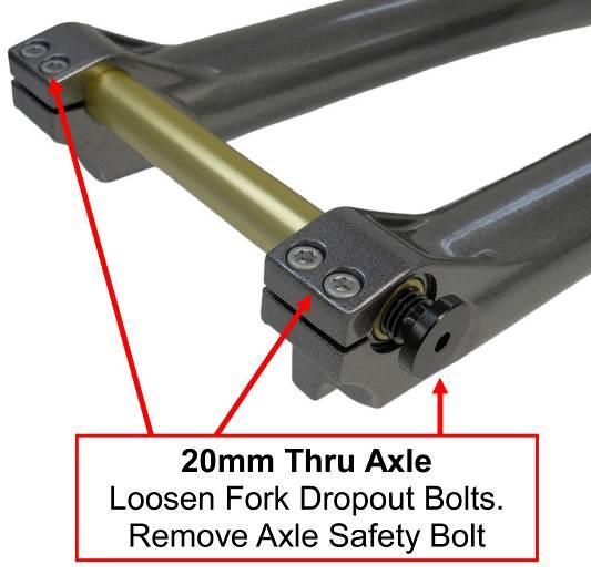 Slide the motor into the frame dropouts by aligning the axle into the dropouts. The axle has flat edges which require the axle to enter the dropouts with the flat edges facing front and back.