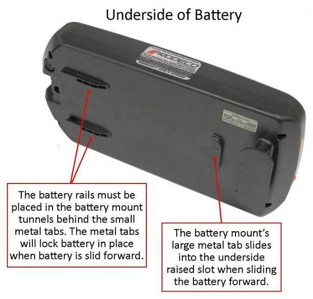 Each battery has a specific serial number and barcode which can be found on the underside of the battery.