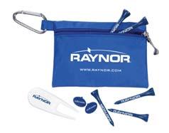 Raynor logo and tag line. 2901428 $1 Golf Towel. Plush velour/terry hemmed golf towel. Tri-fold with grommet and clip attached.