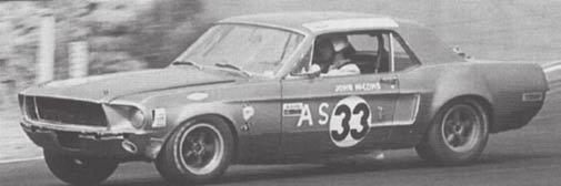 Robert Jimenez (67 Mustang) and Darryl Brown (67 Porsche) locked in