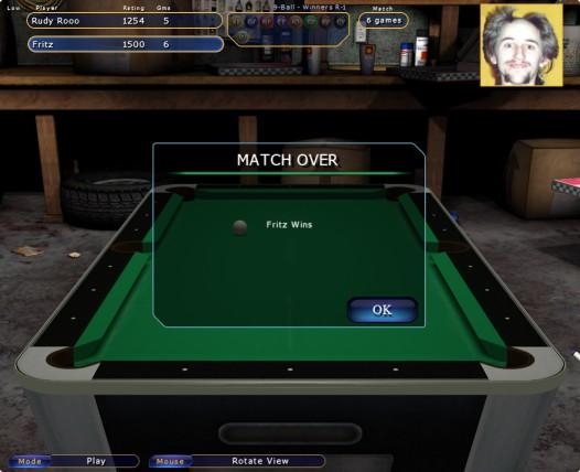 Match Over When the match is completed, a pop-up screen will appear showing the