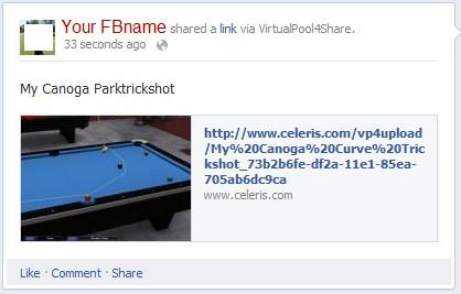 When someone clicks on the link, Virtual Pool 4 will be started and the trickshot will be loaded on the screen.