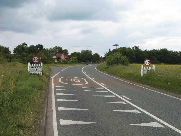 The use of roundels, road markings with a circle with the speed limit in the centre, was suggested as a more cost effective alternative to physical measures.