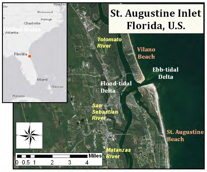 ERDC/CHL TR-12-14 3 Figure 1. Study area location map for St. Johns County, Florida. Table 1. General characteristics of the tide and waves in the vicinity of St. Augustine Inlet, Florida.