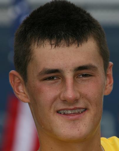 Bernard Tomic (AUS) Age: 17 (10/21/92) Hometown: Gold Coast, Australia 2009 year-end ranking: 288 Tomic, one Australia s brightest young talents, has won two junior Grand Slam titles during his