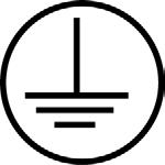 This symbol indicates the EQUIPOTENTIAL connection used to connect various parts of the equipment or of a system to the same potential, not necessarily being the