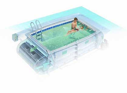 Key Advantages: Paddlewheel delivers a pool-wide water current that is smooth, even, and deep.