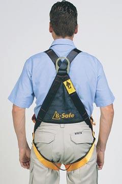 Locate leg straps and ensure that the left leg strap is connected to the left hip buckle and the right leg strap is