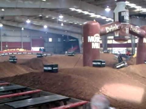 Motocross racing goes indoors in Arenacross, with tight courses set up inside arenas and other venues across the country.