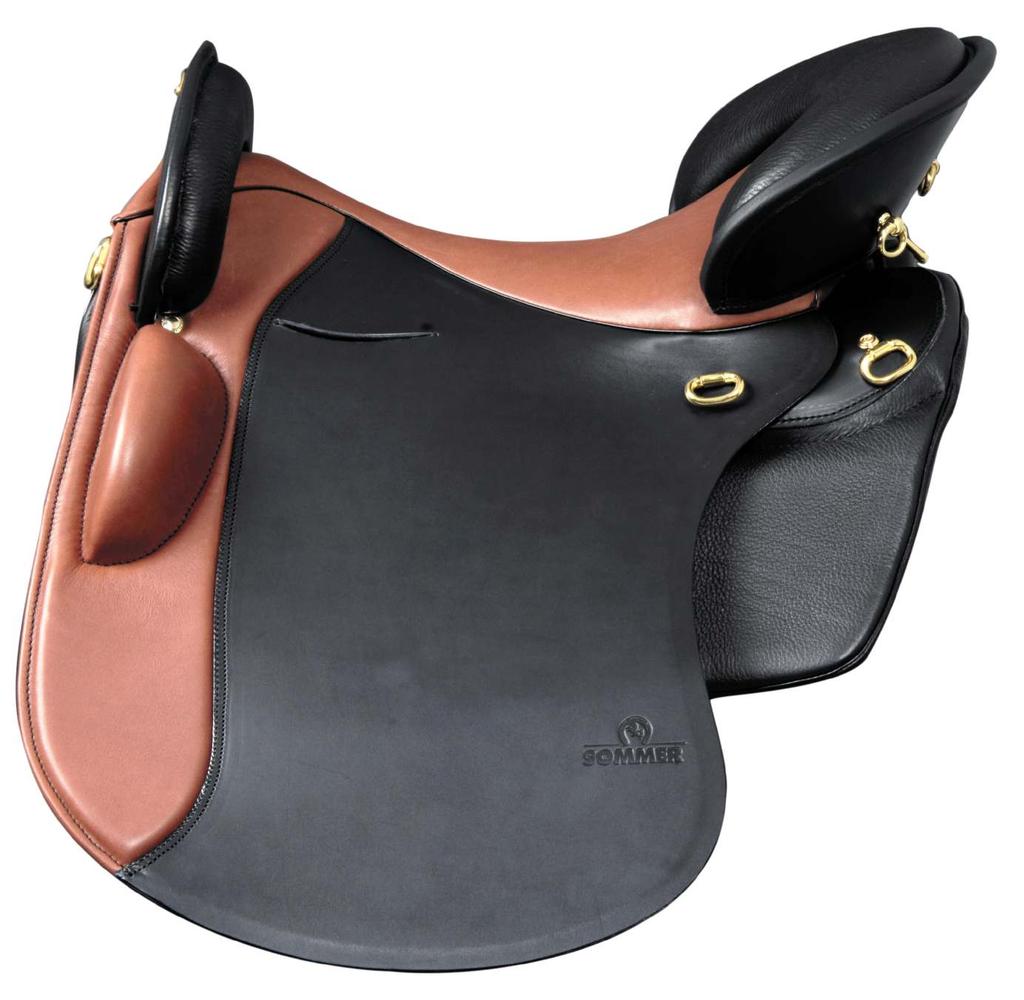 VOYAGE 2010 leisure saddle, baroque saddle vegetable tanned cowhide, grease leather Sizes 16,5 18,5
