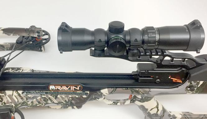 While the dovetail scopemount rail will accept a variety of crossbow scopes, accuracy may be degraded by using a crossbow scope not matched to your Ravin Crossbow.