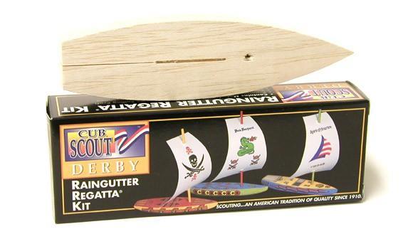 How to build a a Raingutter Regatta Sail Boat You MUST use the official BSA kit. The slot for the keel and rudder DO NOT come pre-formed.