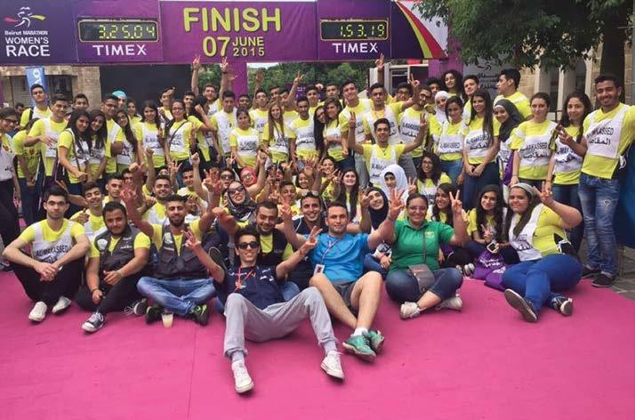 MEDIA & RUNNER GUIDE 2016 - PAGE 23 Thank You Volunteers The BLOM BANK BEIRUT MARATHON requires around 4,000 volunteers for the Preparation Phase & Race Day; our volunteers come from all walks of