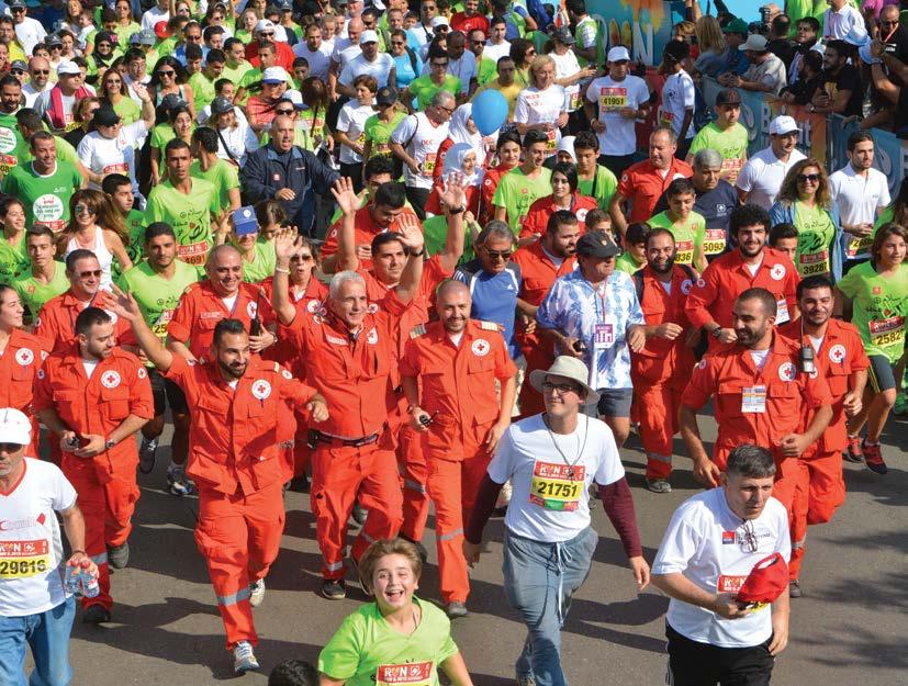 MEDIA & RUNNER GUIDE 2016 - PAGE 59 Medical Services Beirut Marathon Association has four medical entities assisting with the races: Medical Tents 7 medical tents will be located along the course