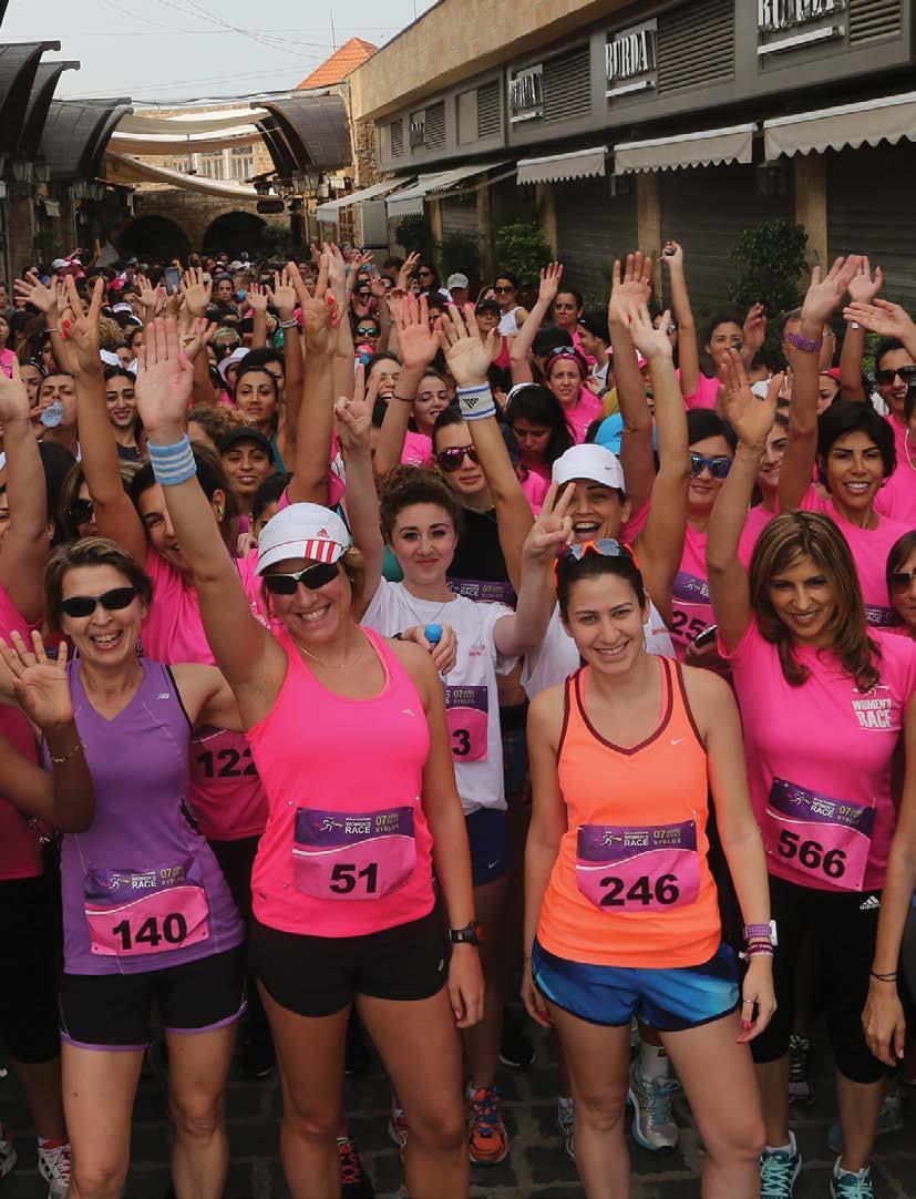 MEDIA & RUNNER GUIDE 2016 - PAGE 75 women's race On June 7th 2015, the historic Mediterranean port city of Byblos (Jbeil) hosted the Beirut Marathon Association s 3rd edition of its Women s Race.
