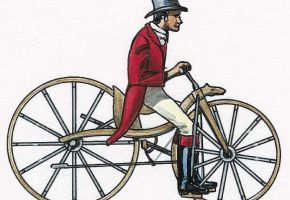 Celerifere, the first ancestor of the bicycle Figura 2.