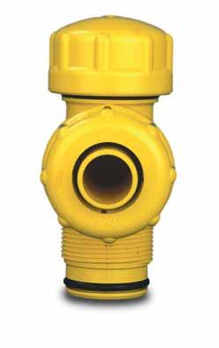POLSAFE GAS DISTRIBUTION SYSTEM DUCTILE PVC POLSAFE SADDLE TEE PIECE WITH SELF-SEALING GAS VALVE The POLSAFE