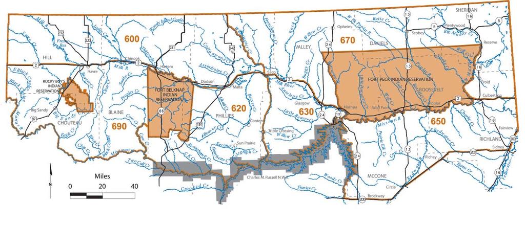 Antelope District Maps Reference map shows antelope hunting districts orientation
