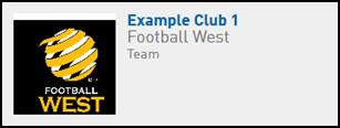 club. 2. Click the relevant team or club to be taken to the match results entry page.
